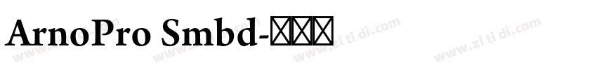 ArnoPro Smbd字体转换